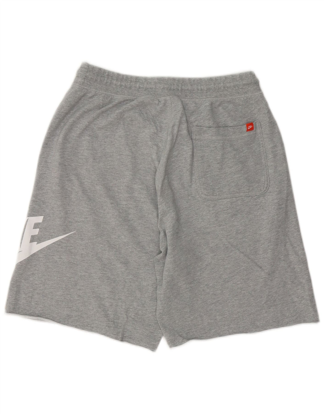 Pantalones cortos deportivos con estampado gráfico de algodón moteado en gris medio para hombre Nike