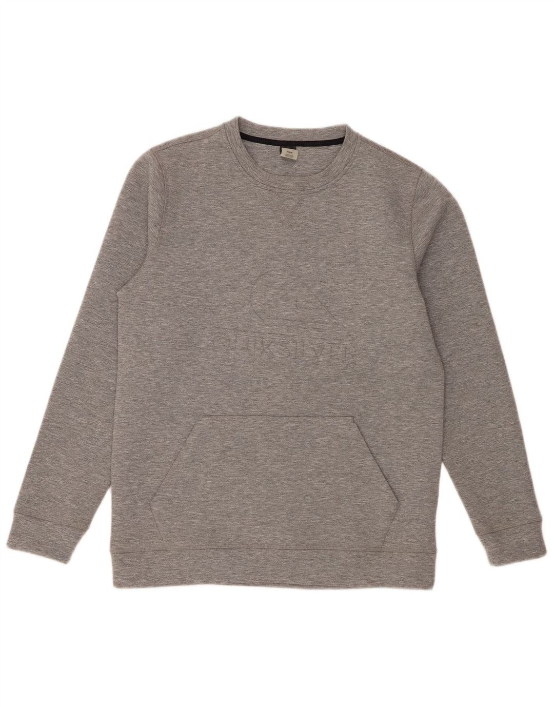 Quiksilver Hombre Sudadera Gráfica Jumper Grande Poliéster Gris