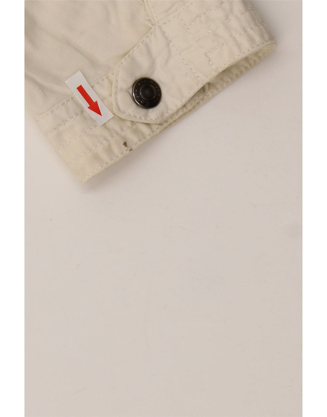 Calvin Klein Jeans Chaqueta utilitaria para mujer Reino Unido 46 Grande Algodón blanco roto