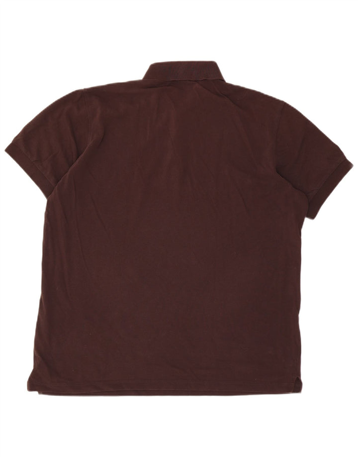 Hugo Boss Polo para hombre de algodón marrón grande