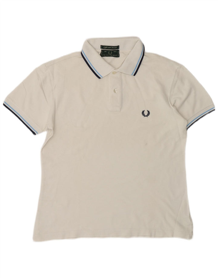 Polo Fred Perry Hombre Algodón Blanco Mediano
