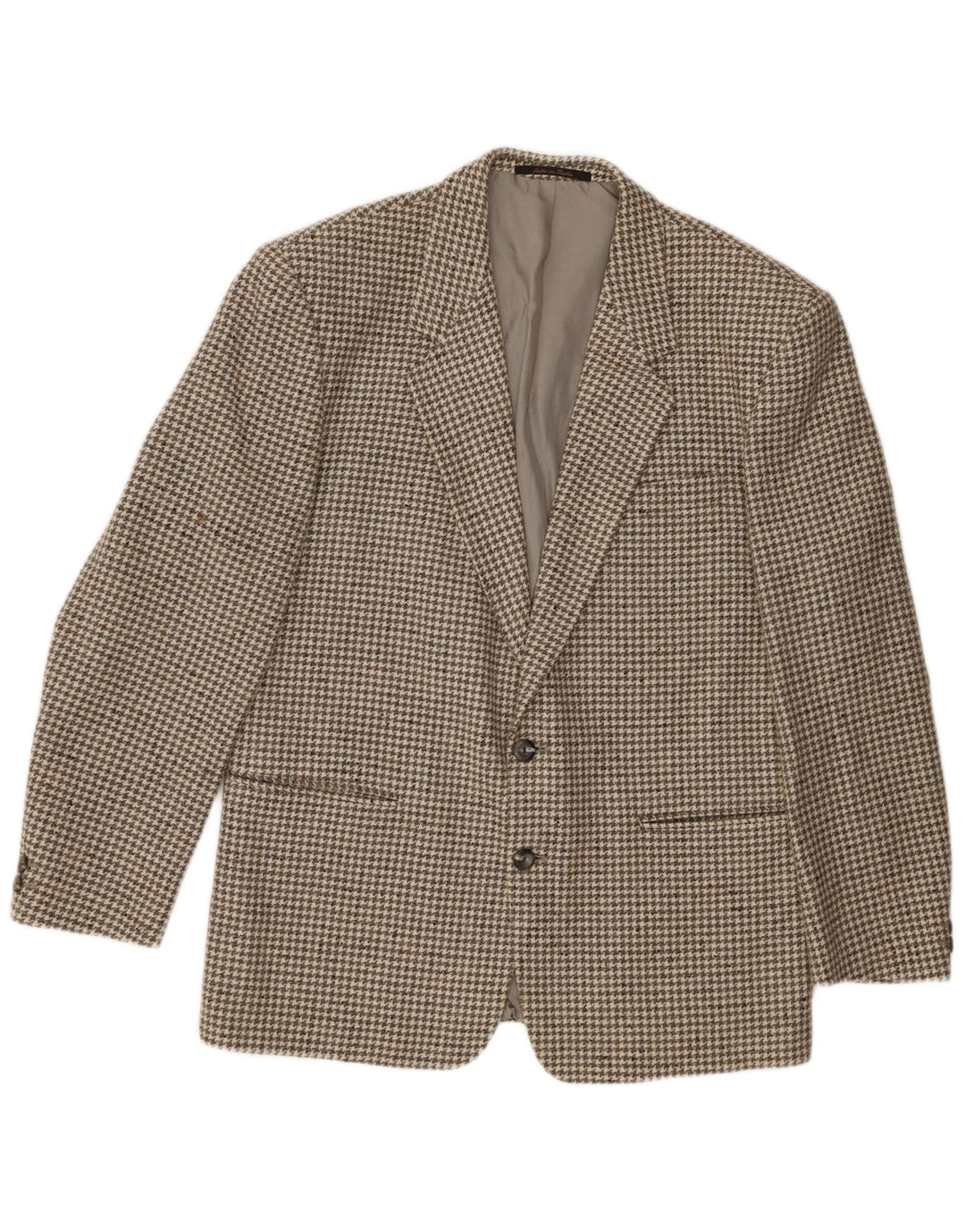 Division Vogue Chaqueta tipo blazer de 2 botones para hombre UK 38 Gris medio Pata de gallo