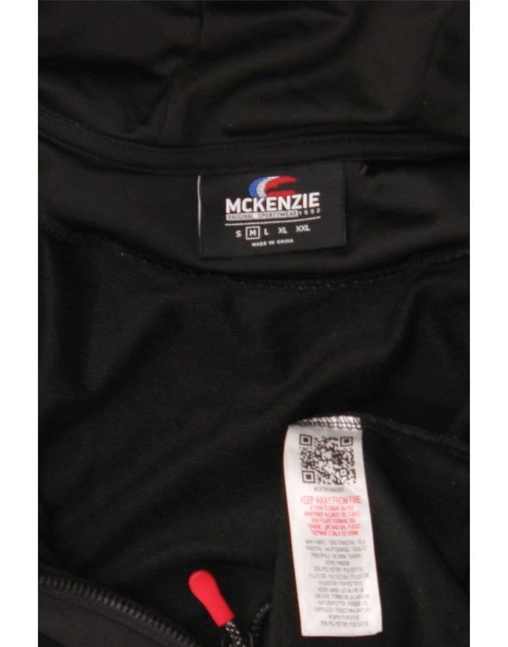 Mckenzie Suéter con capucha y cremallera para hombre Poliéster negro mediano