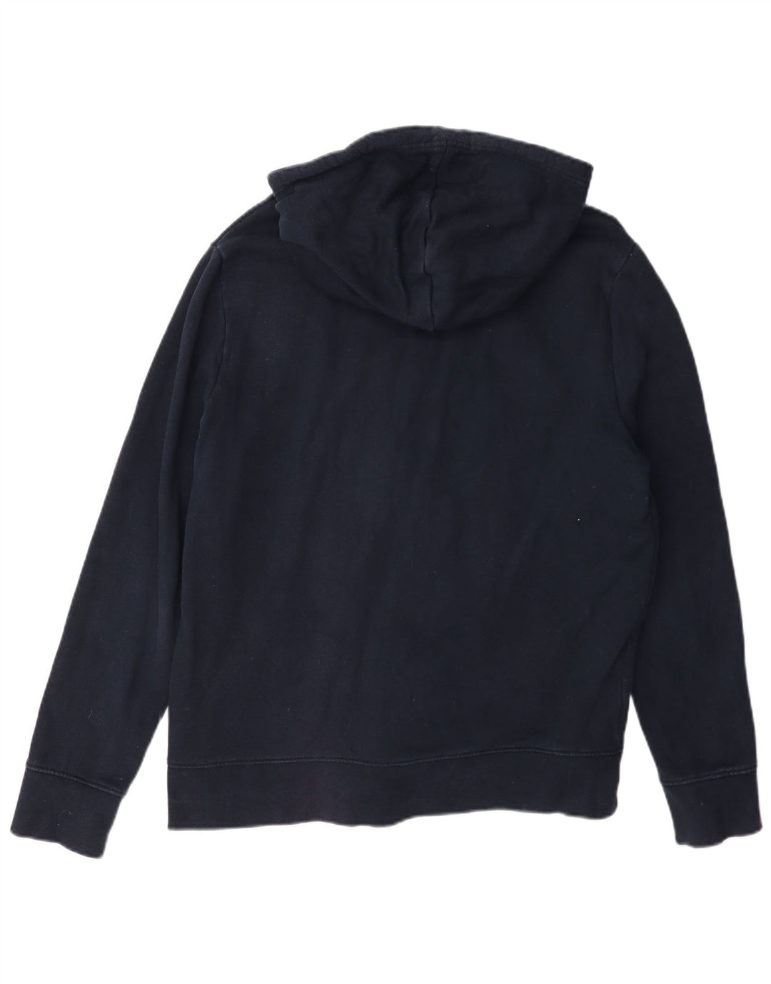 Marks & Spencer - Sudadera con capucha y cremallera para hombre, talla grande, algodón azul marino