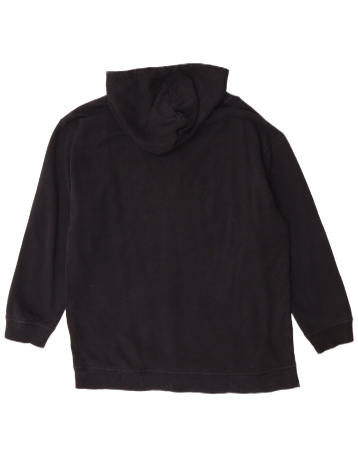Kappa - Sudadera con capucha para mujer, diseño gráfico, talla 40, color negro