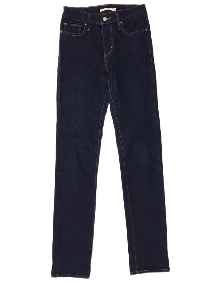 Levi's Vaqueros Slim Adelgazantes Mujer W26 L32 Algodón Azul Marino