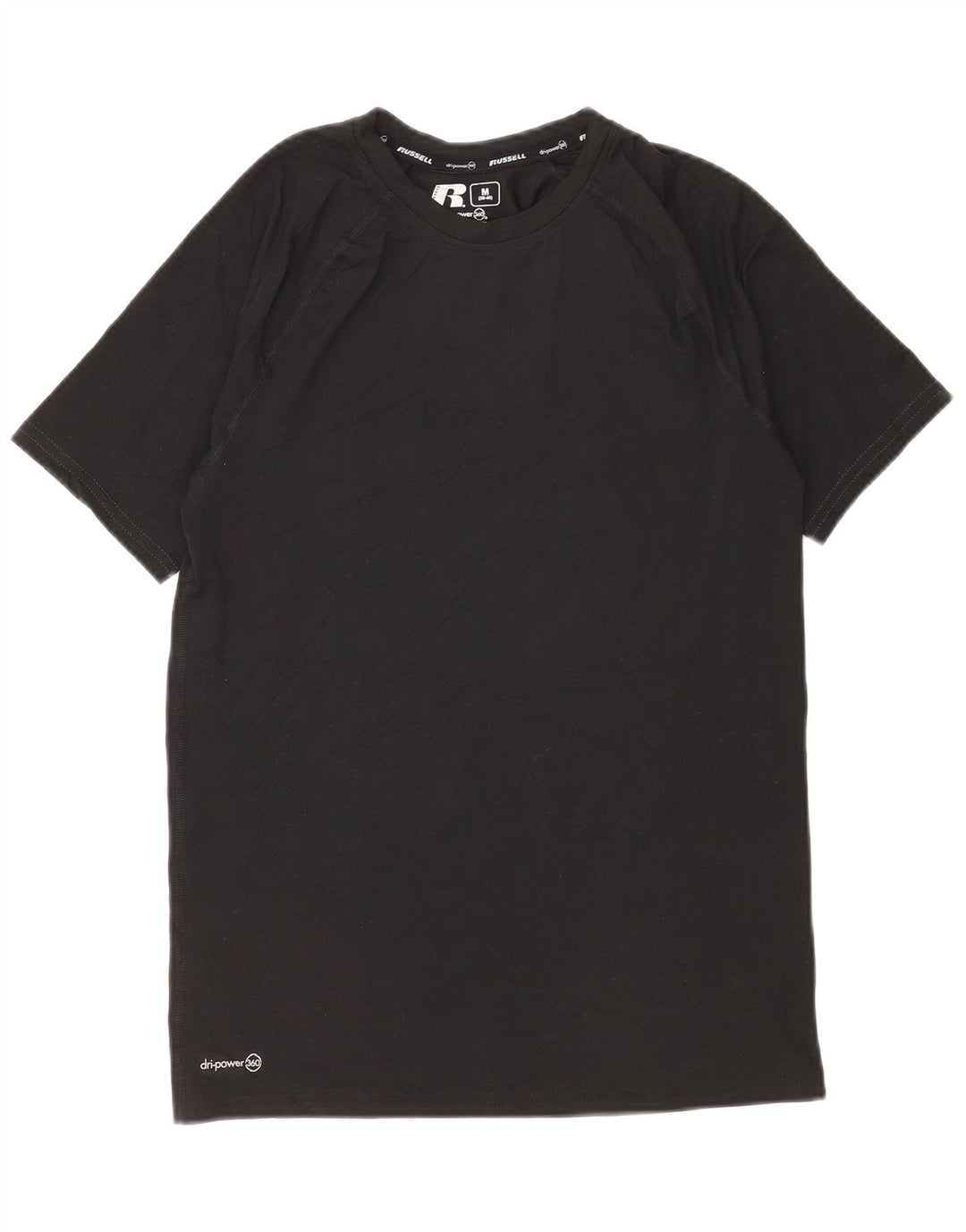 Russell Athletic Camiseta Dri-Power para hombre UK 38/40 Mediano Negro Poliéster