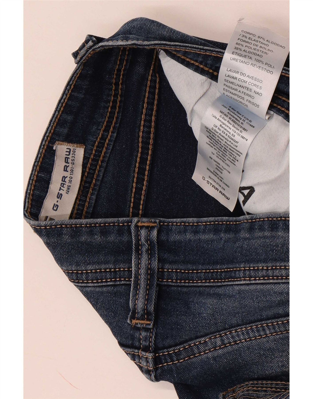 Vaqueros G-Star Bronson Slim para hombre W34 L29 Algodón azul