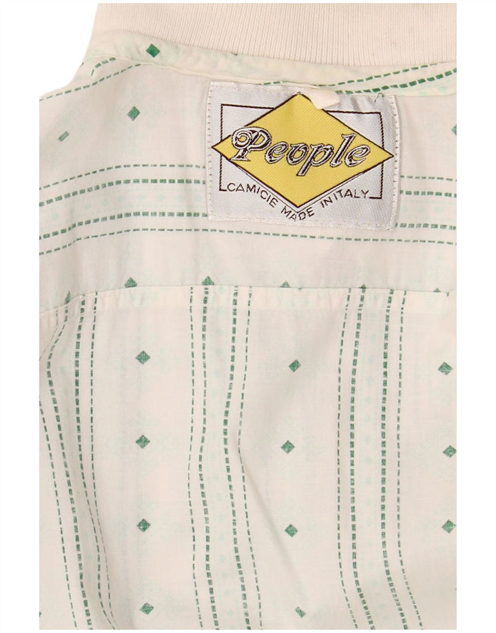 People Camisa de manga corta para hombre con rayas blancas grandes