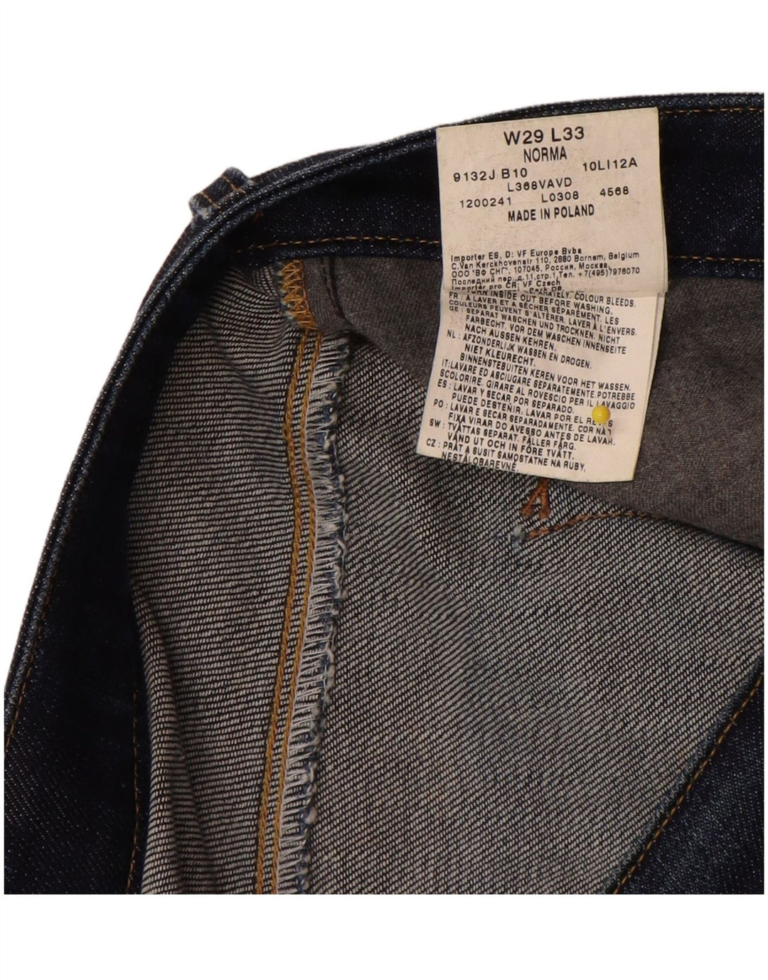 Vaqueros Lee Norma Slim para mujer W29 L26 Algodón azul marino