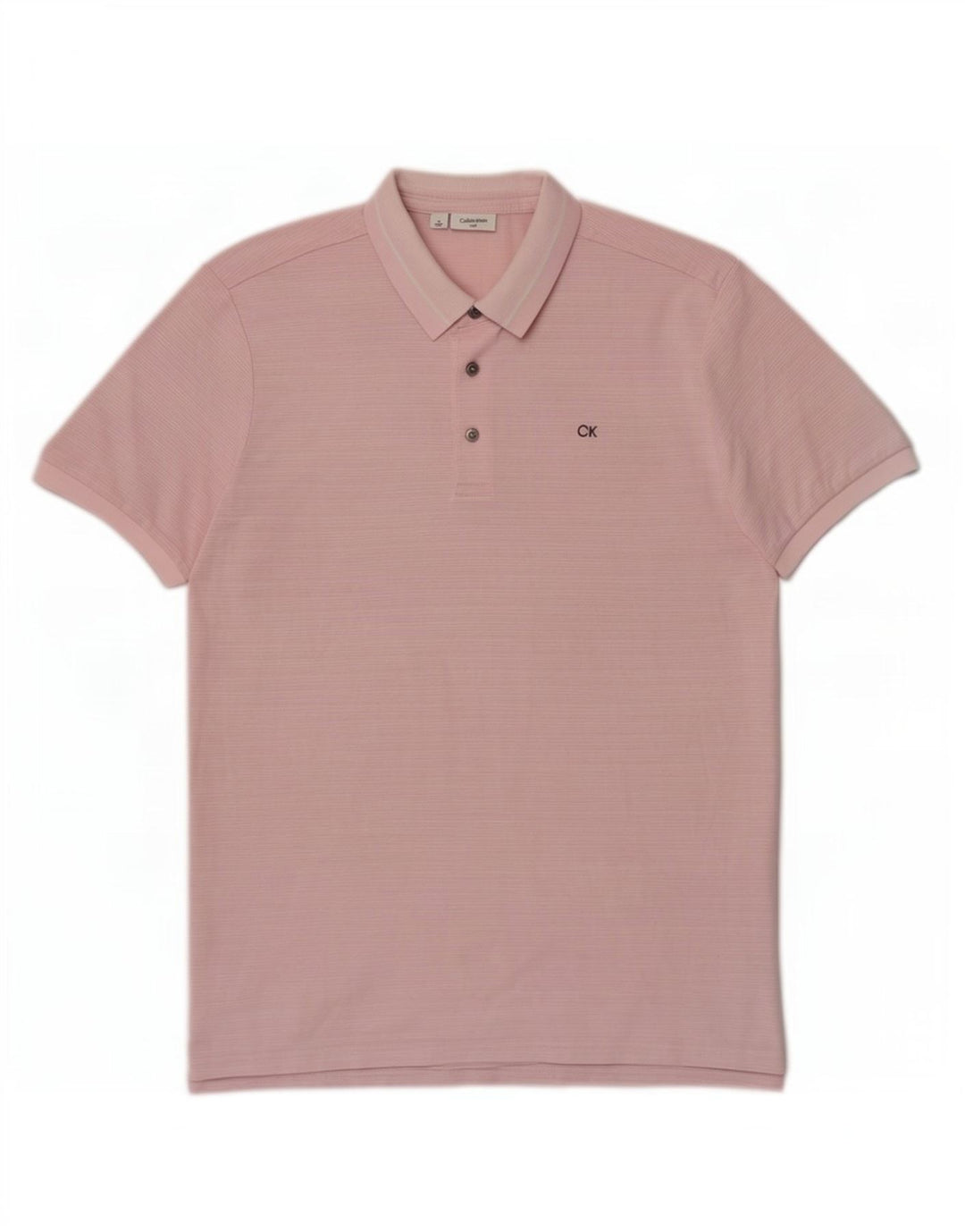 Polo Calvin Klein para hombre Poliéster a rayas rosa medio
