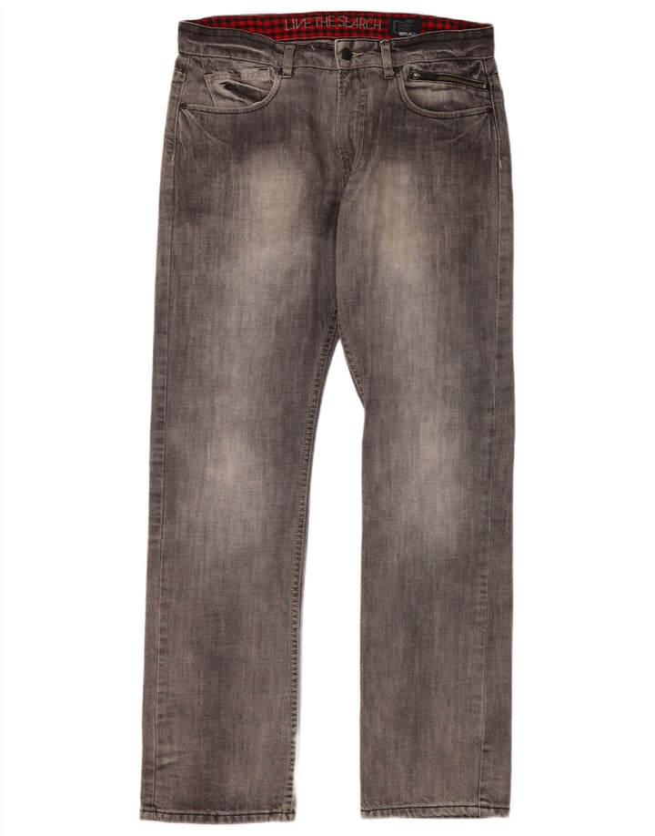Rip Curl Jeans rectos para hombre W34 L33 Algodón gris