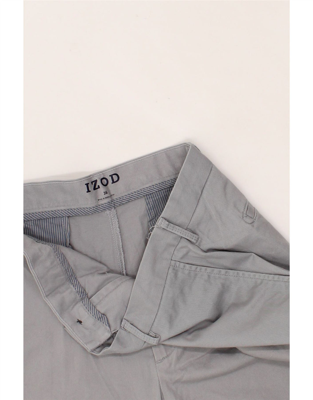 IZOD Mens Chino Shorts W36 Large Grey Cotton Vintage Izod and Second-Hand Izod from Messina Hembry 