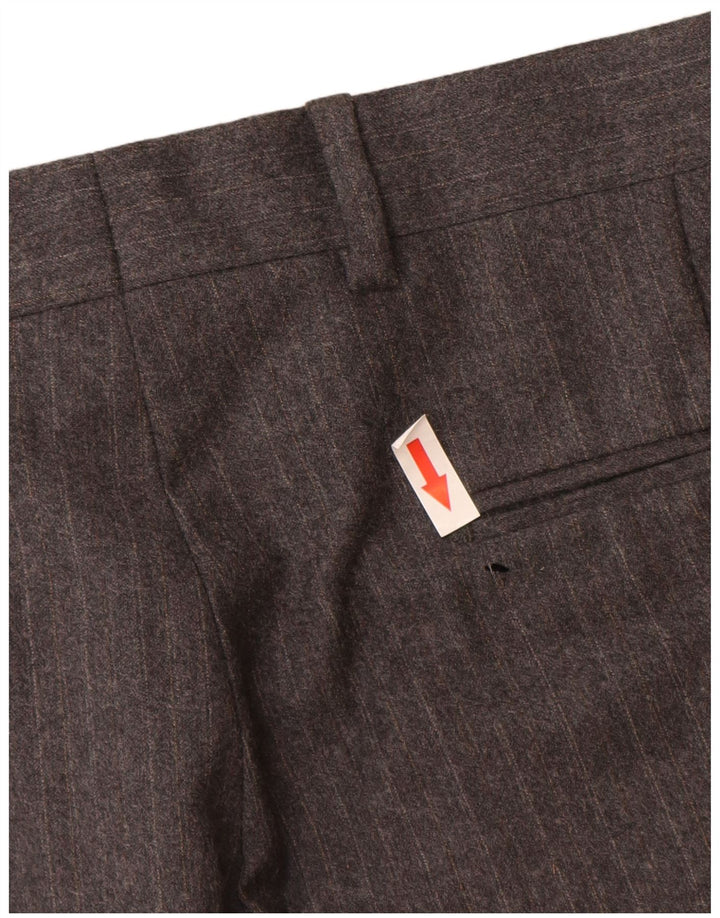 Valentino Traje de 2 piezas con 3 botones para hombre IT 48 Mediano W32 L29 Gris a rayas