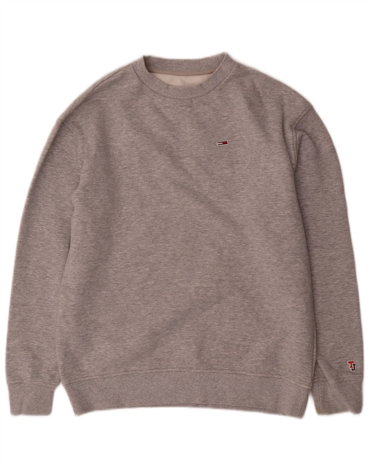TOMMY HILFIGER Sudadera Jumper para hombre XS Algodón moteado gris