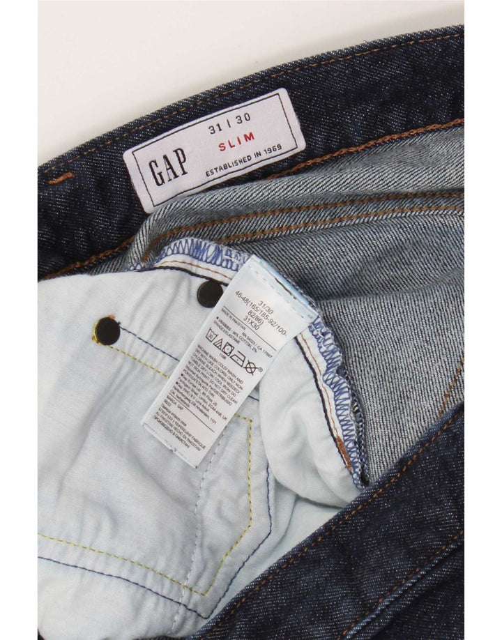 Vaqueros ajustados para hombre Gap W31 L30 Algodón azul marino
