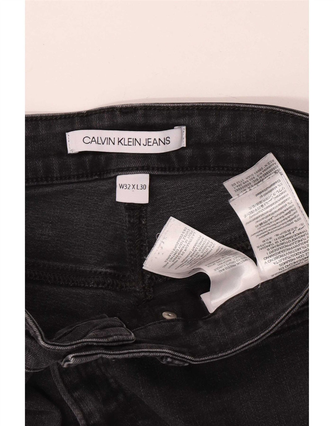 Calvin Klein Jeans Slim para Hombre W32 L27 Algodón Gris