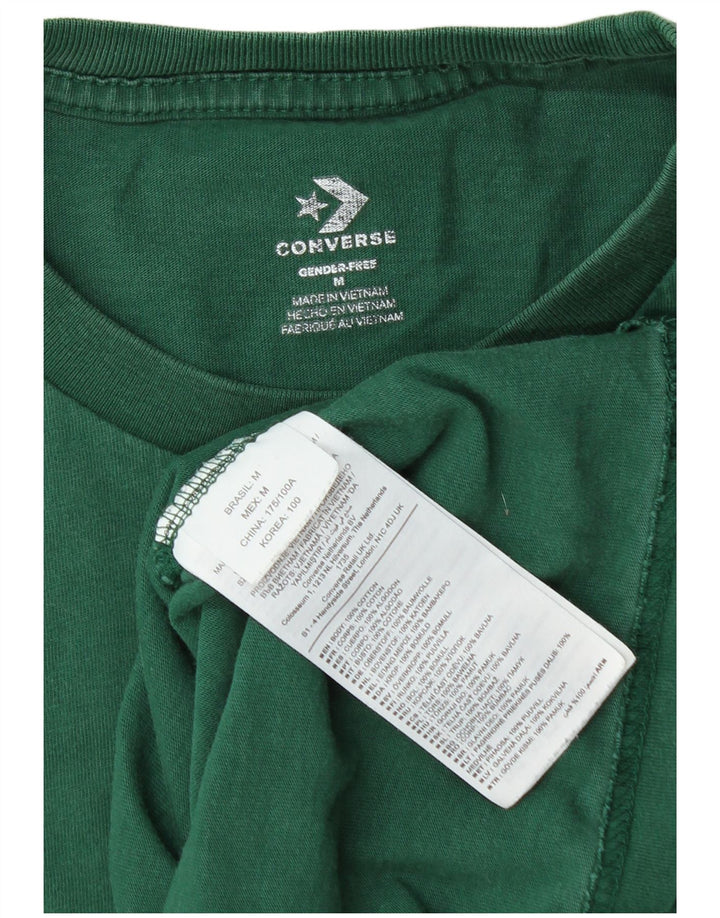 Camiseta Converse Hombre Top Algodón Verde Medio