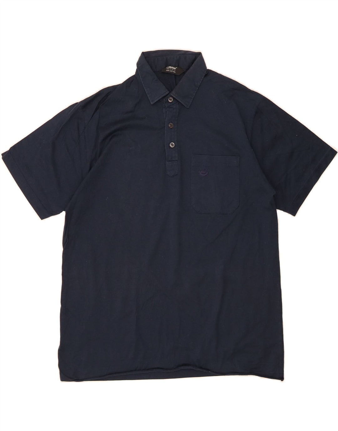 ST MICHAEL Mens Polo Shirt Medium Navy Blue Cotton Vintage St Michael and Second-Hand St Michael from Messina Hembry 