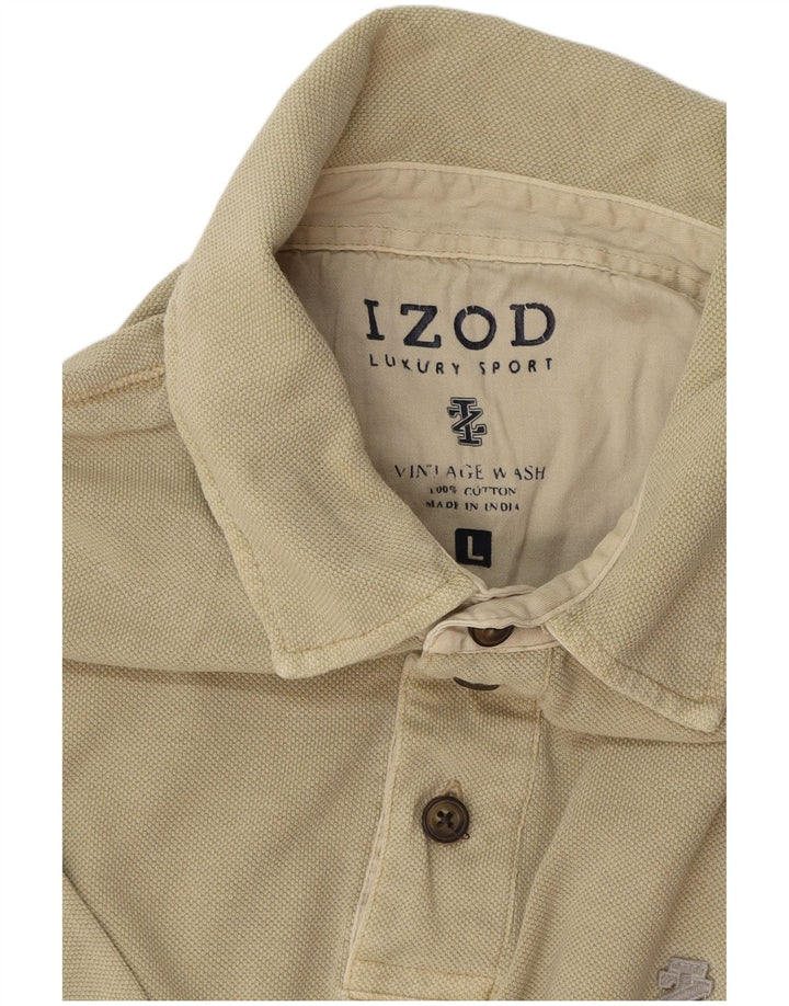 IZOD Polo Hombre Grande Algodón Beige