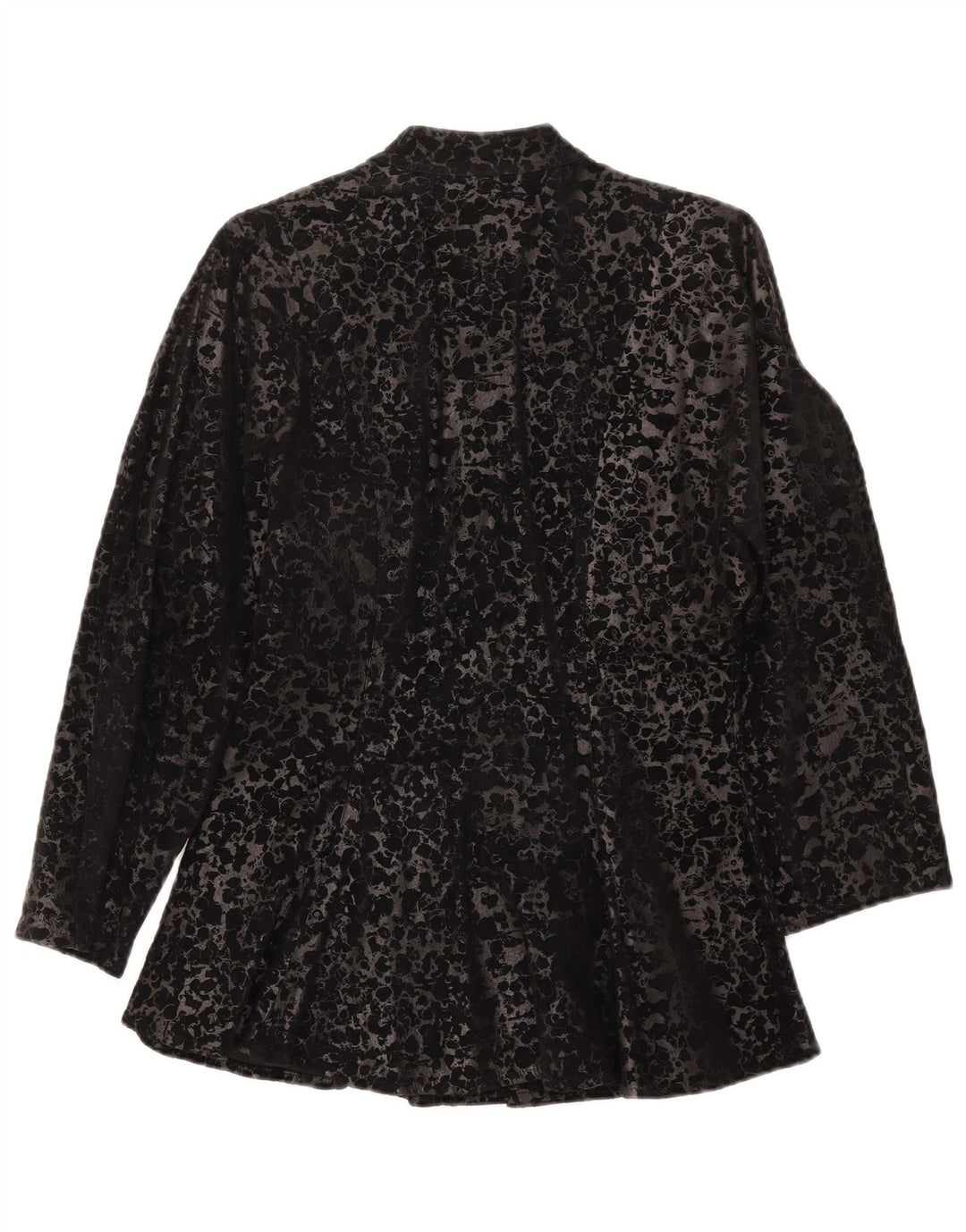 Chaqueta vintage de manga 3/4 para mujer IT 44 Medium Black Animal Print