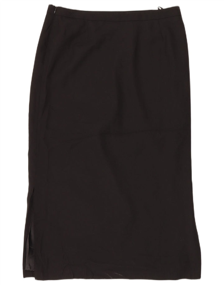 Marks & Spencer Falda larga para mujer UK 40 Grande W34 Poliéster negro