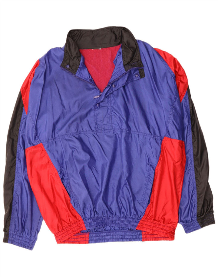 NIKE Chaqueta cortavientos holgada para hombre UK 44 2XL Azul Colorblock
