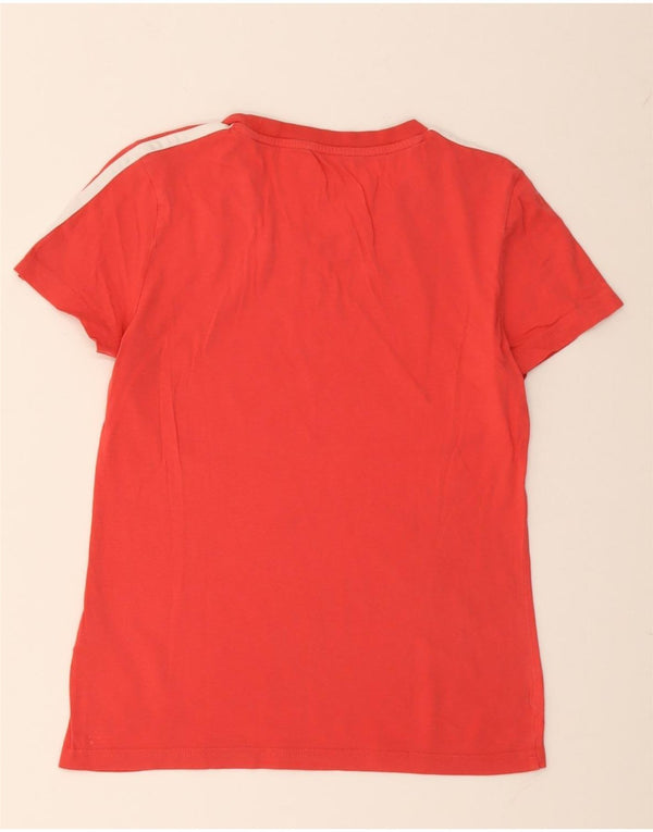 Adidas Camiseta Mujer Top UK 8/10 Small Rojo Algodón