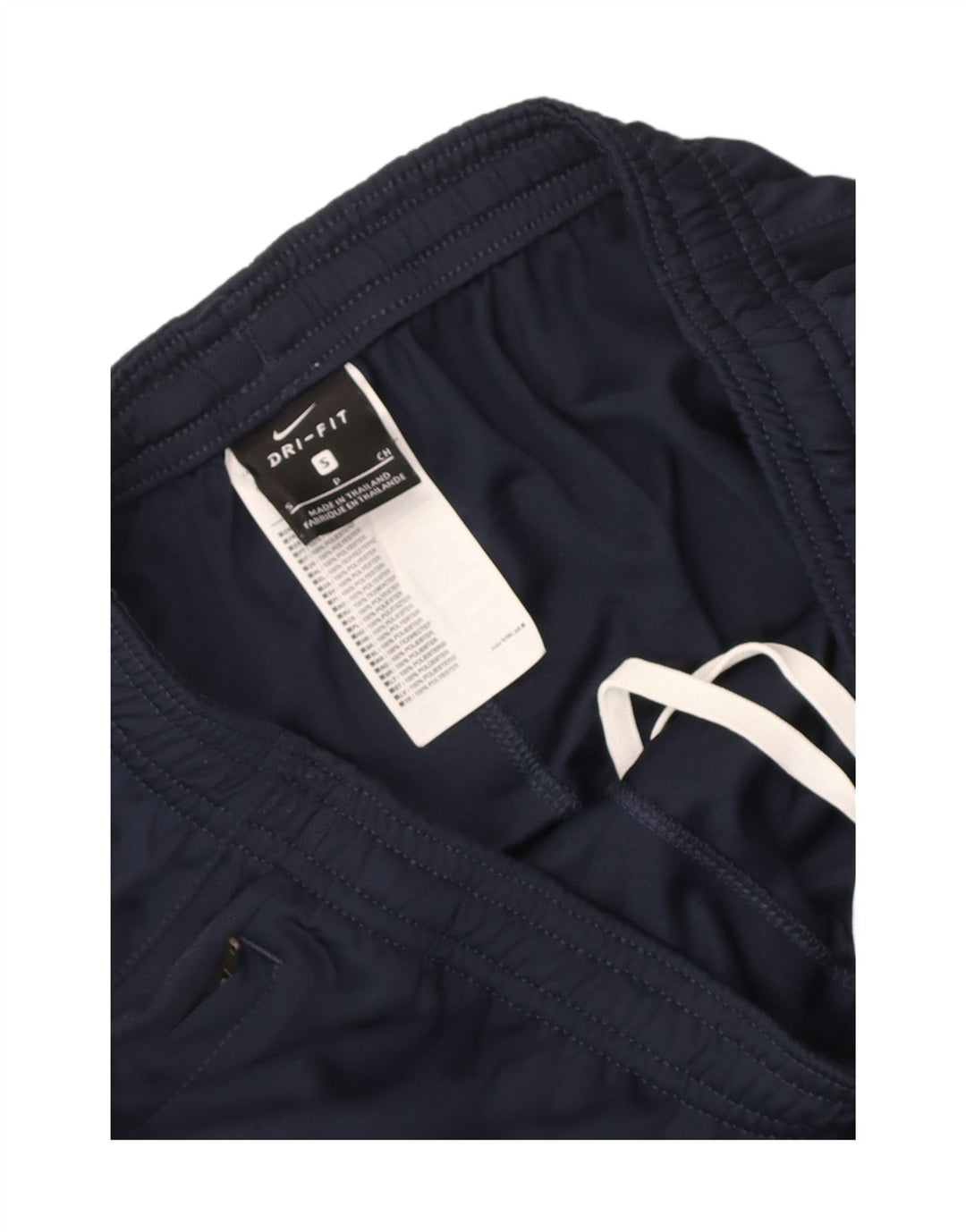 Nike Dri Fit - Pantalón de chándal para hombre, talla pequeña, poliéster, color azul marino