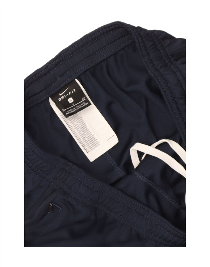 Nike Dri Fit - Pantalón de chándal para hombre, talla pequeña, poliéster, color azul marino