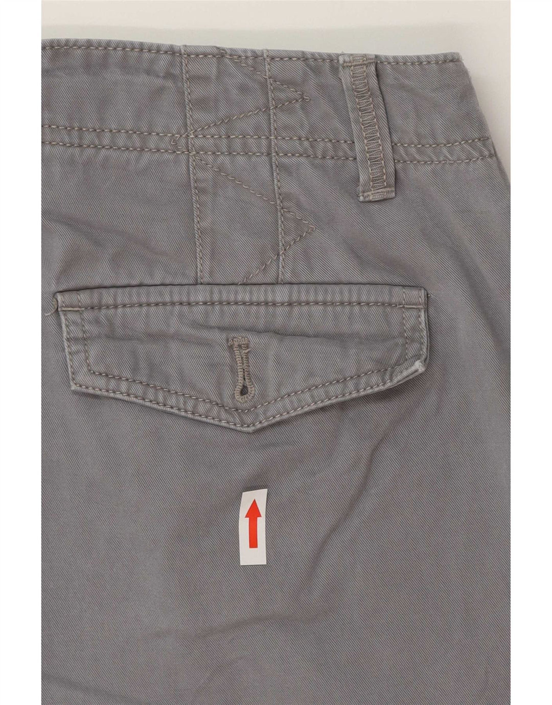 Eddie Bauer Pantalones cortos chinos para mujer US 8 Mediano W30 Algodón gris