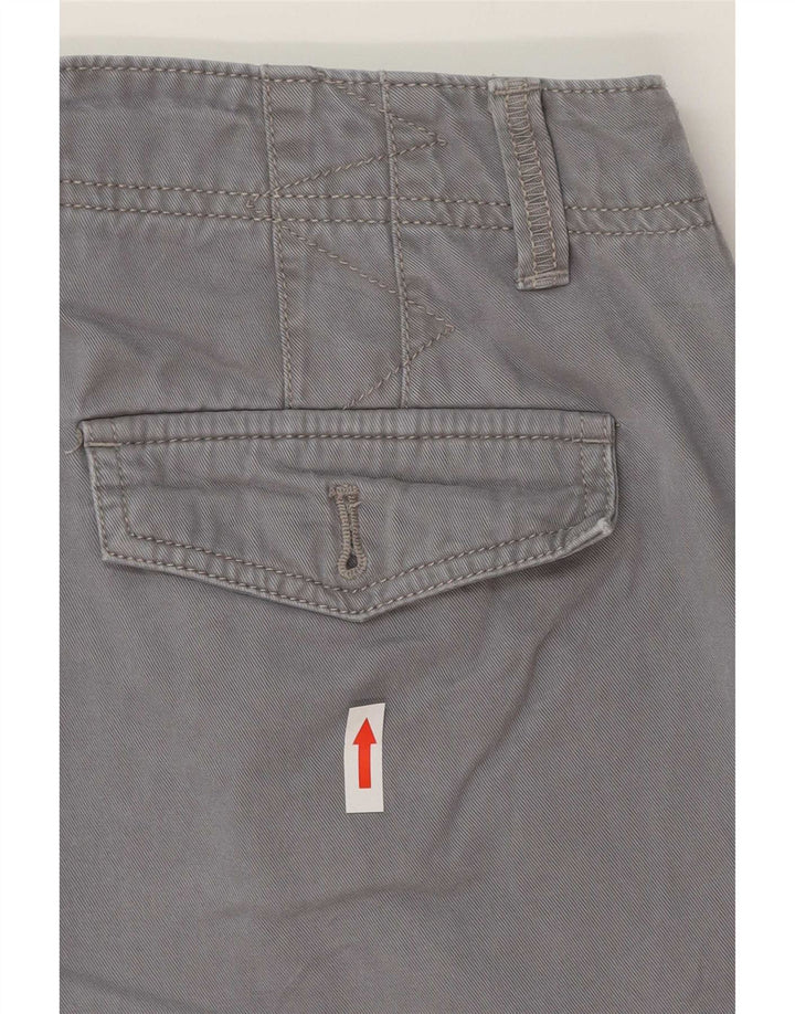 Eddie Bauer Pantalones cortos chinos para mujer US 8 Mediano W30 Algodón gris