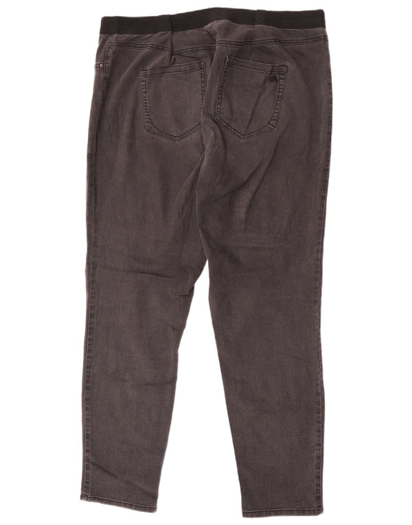 Marks & Spencer Jeans Autograph Slim para Mujer UK 20 2XL W40 L30 Algodón Negro