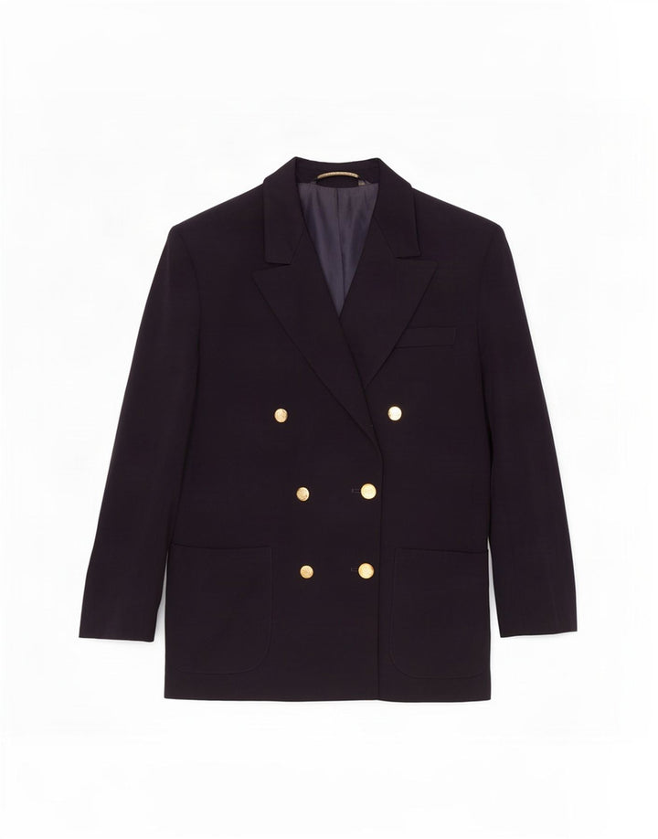 Marks & Spencer Chaqueta tipo blazer con doble botonadura para mujer UK 46 Grande Azul marino