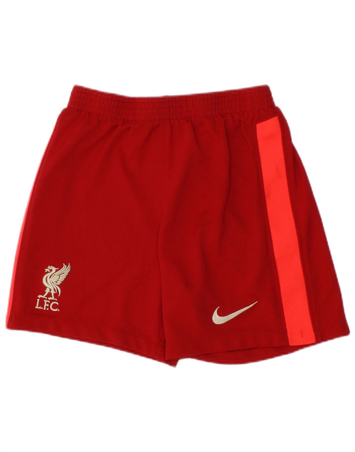 Nike Liverpool - Pantalones cortos deportivos para niño (7-8 años), color rojo medio, poliéster