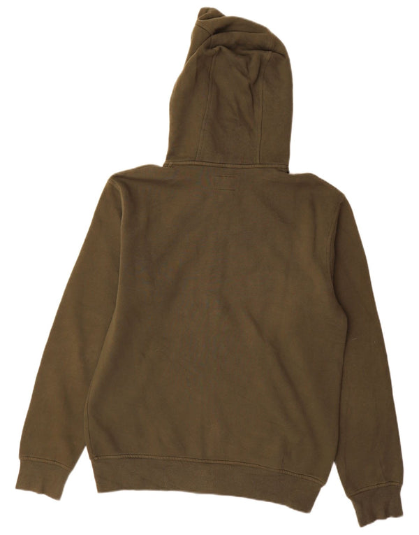 Timberland Suéter con capucha y cremallera de ajuste regular para hombre Algodón caqui mediano