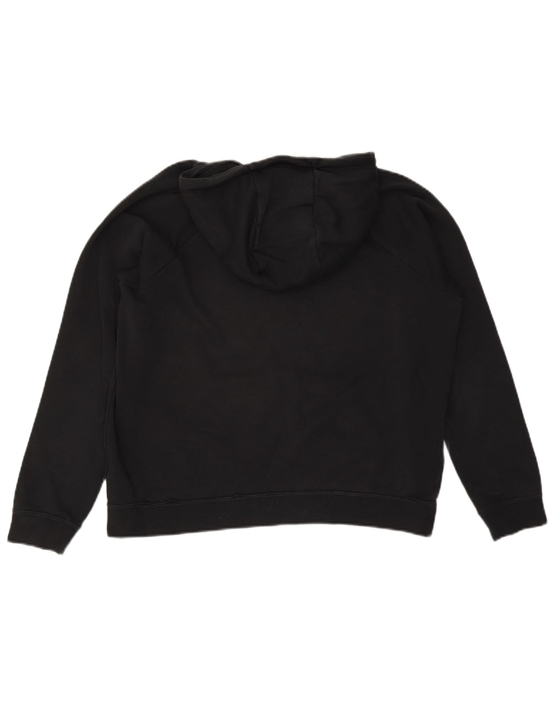 NIKE Jersey con capucha extragrande para mujer Reino Unido 14 Mediano Negro Algodón