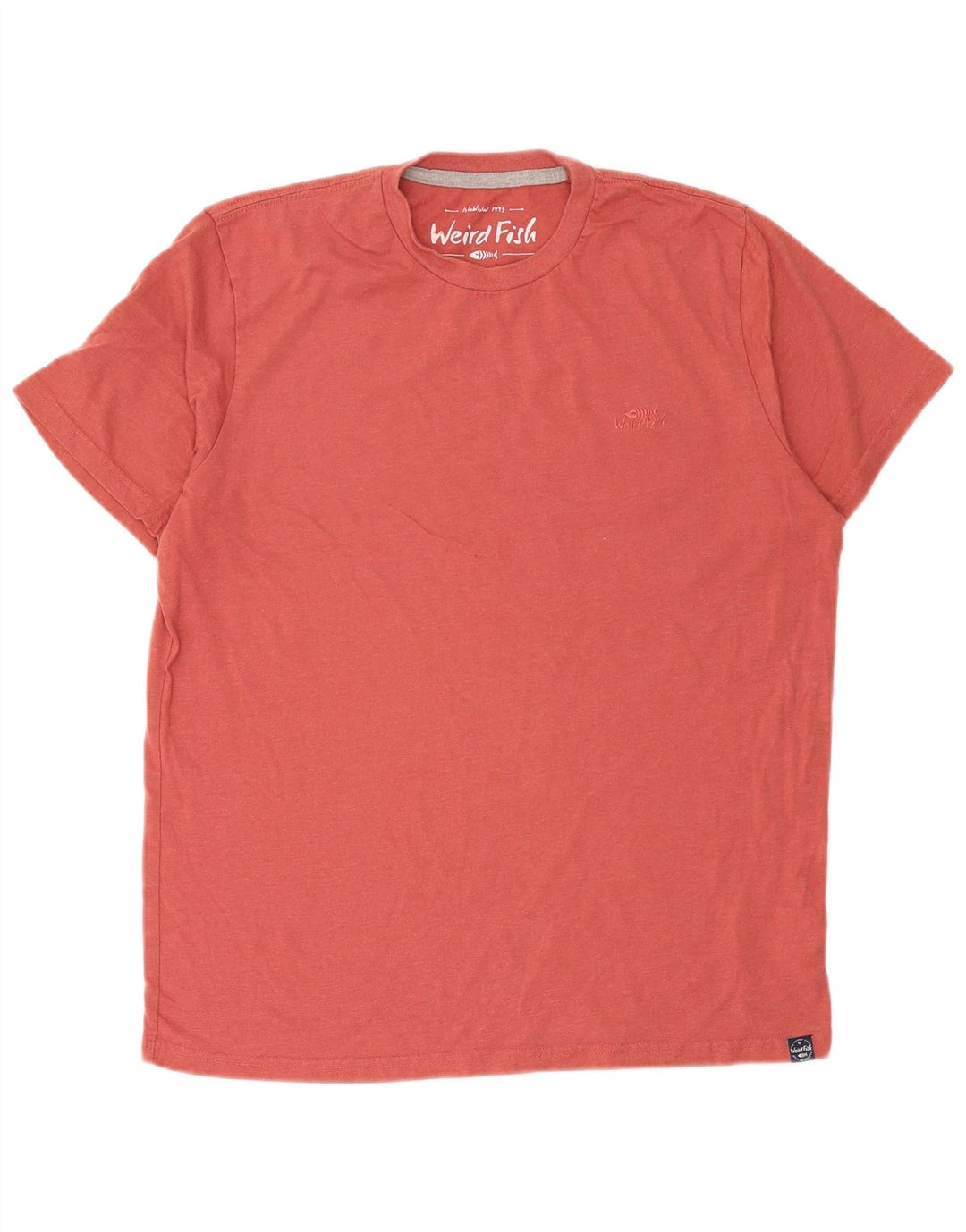Weird Fish - Camiseta para hombre, talla grande, color rosa, algodón