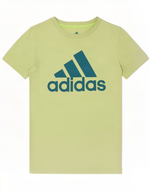 Adidas Camiseta Gráfica para Niños Top 9-10 Años Verde Algodón
