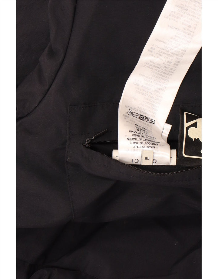 Gucci Abrigo acolchado con capucha y gráfico para hombre IT 46 Poliamida negra grande