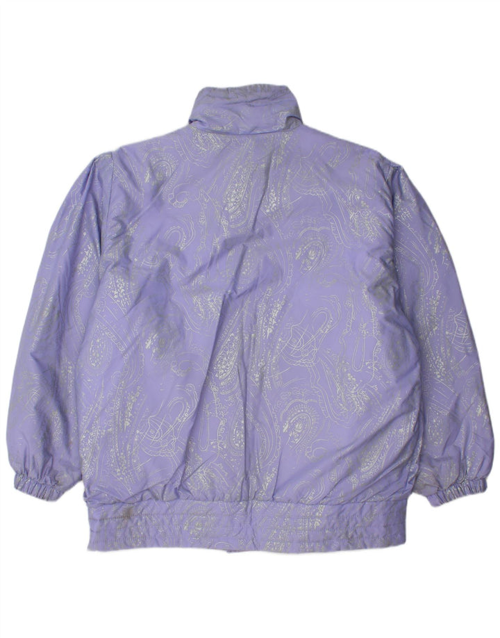 Chaqueta de esquí extragrande para mujer Brugi Talla 48 Púrpura Paisley Poliamida