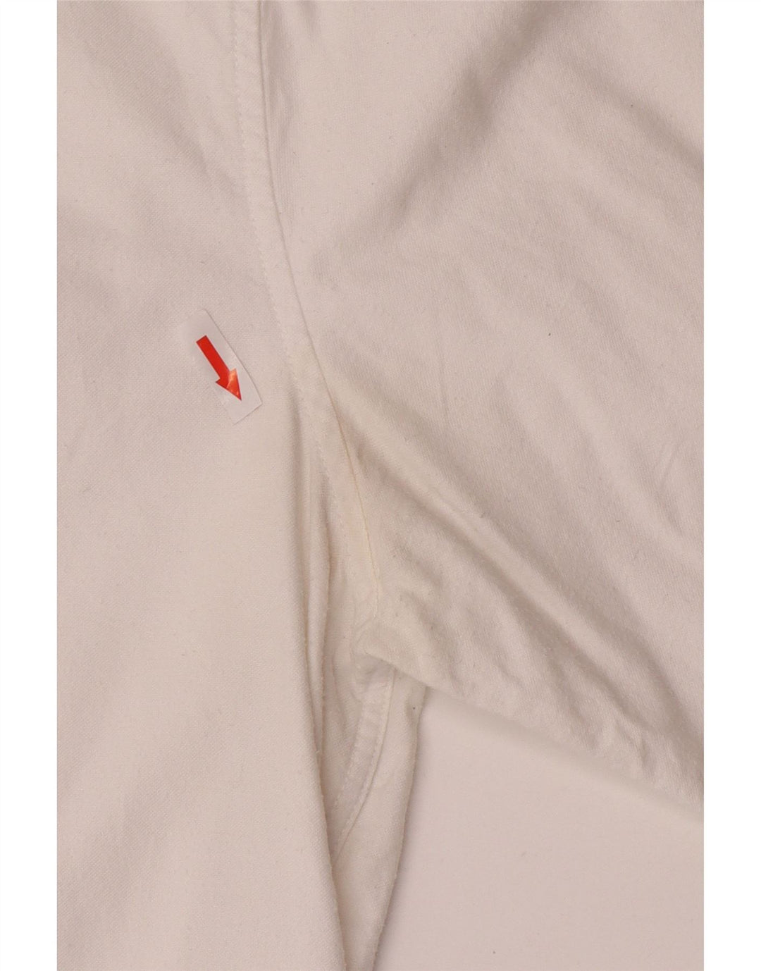 Crew Clothing Camisa ajustada para hombre Algodón blanco mediano