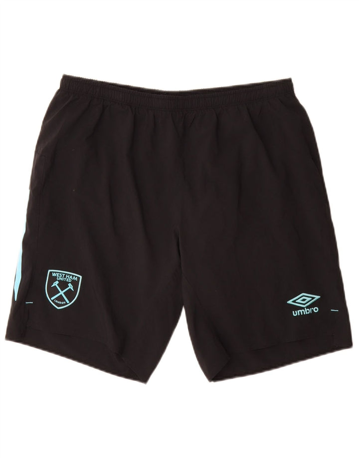 Pantalones Cortos Deportivos Umbro Hombre Poliéster Negro Mediano