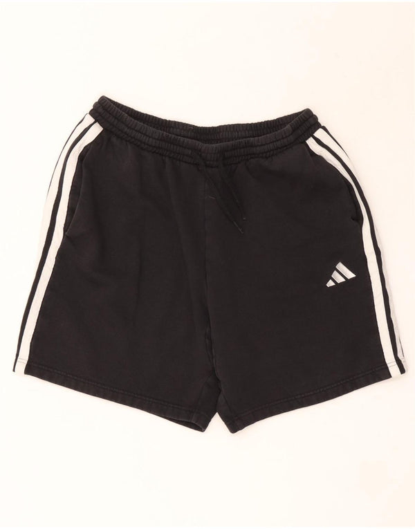 Adidas - Pantalones cortos deportivos para hombre, talla grande, algodón negro