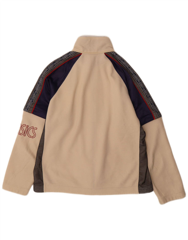 ASICS - Chaqueta de chándal con gráfico para hombre, color beige medio