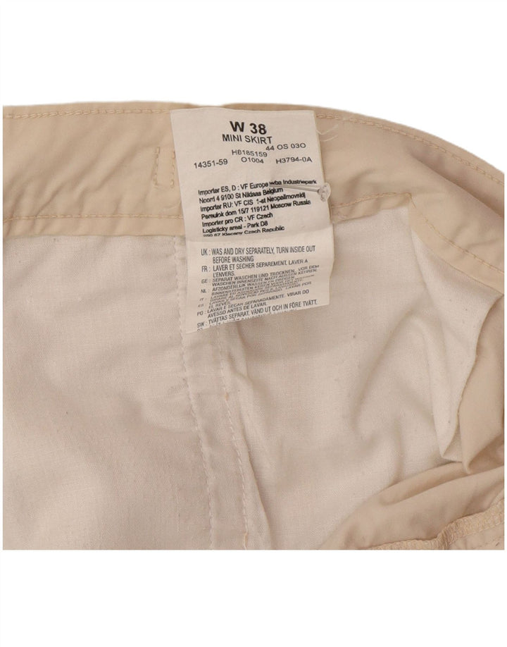 Minifalda Wrangler Mujer W38 XL Algodón Beige