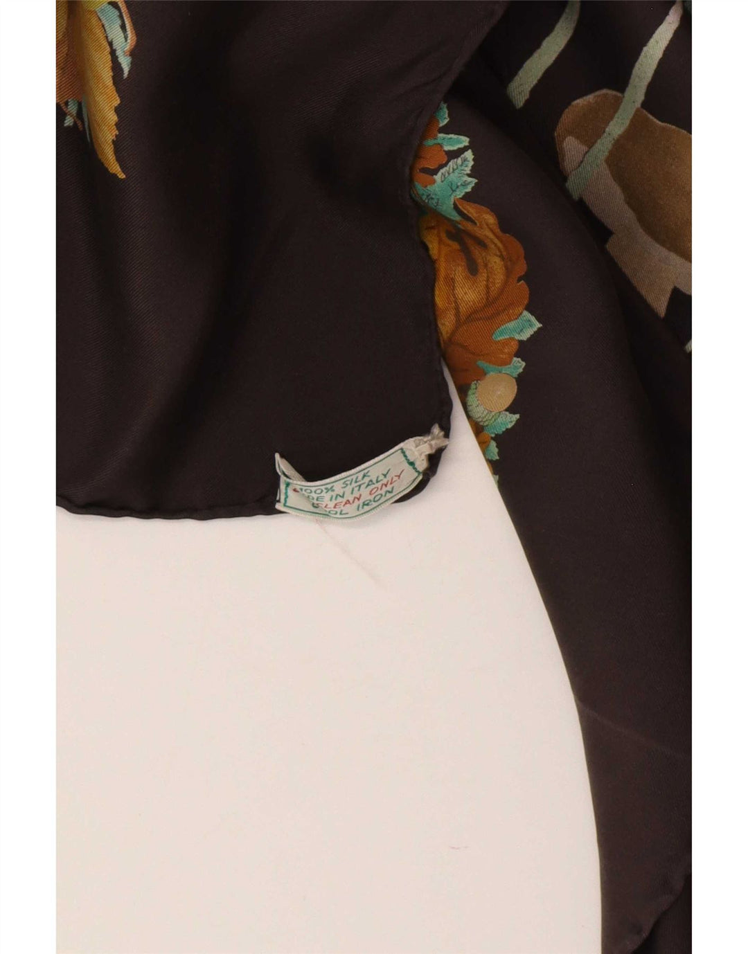 Bufanda Gucci Mujer Cuadrada Talla Única Seda Floral Marrón