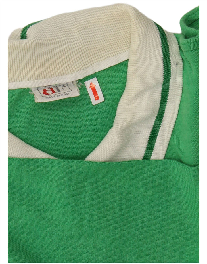 BELFE Suéter tipo jersey con cuello tipo polo para mujer Reino Unido 44 Grande Verde Colorblock
