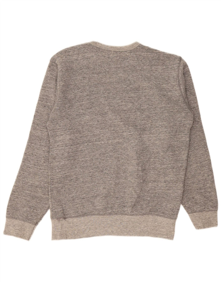 Zara Hombre Sudadera Jumper Small Gris Moteado Algodón
