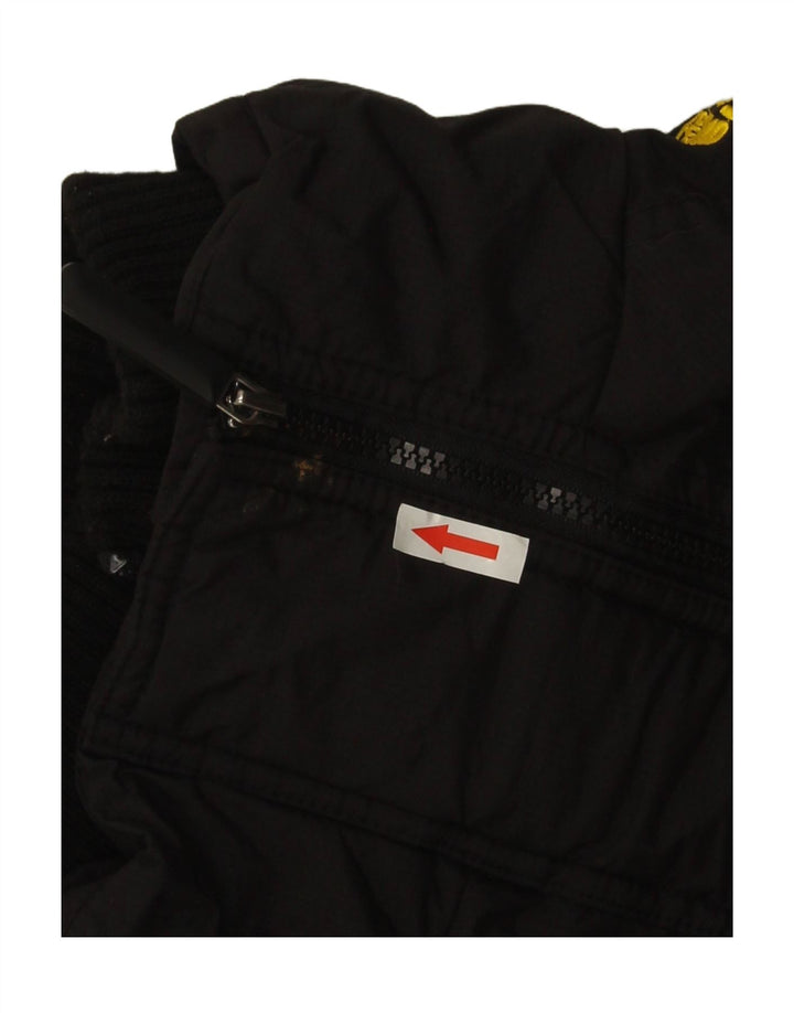 Superdry Chaqueta cortavientos para mujer UK 44 Medium Black Nylon